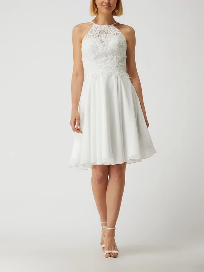 Luxuar Brautkleid Aus Spitze Und Chiffon - Offwhite 3 Luxuar Brautkleid Aus Spitze Und Chiffon - Offwhite