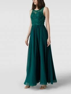 Laona Abendkleid Mit Ziersteinen Und Floralen Stickereien - Grün