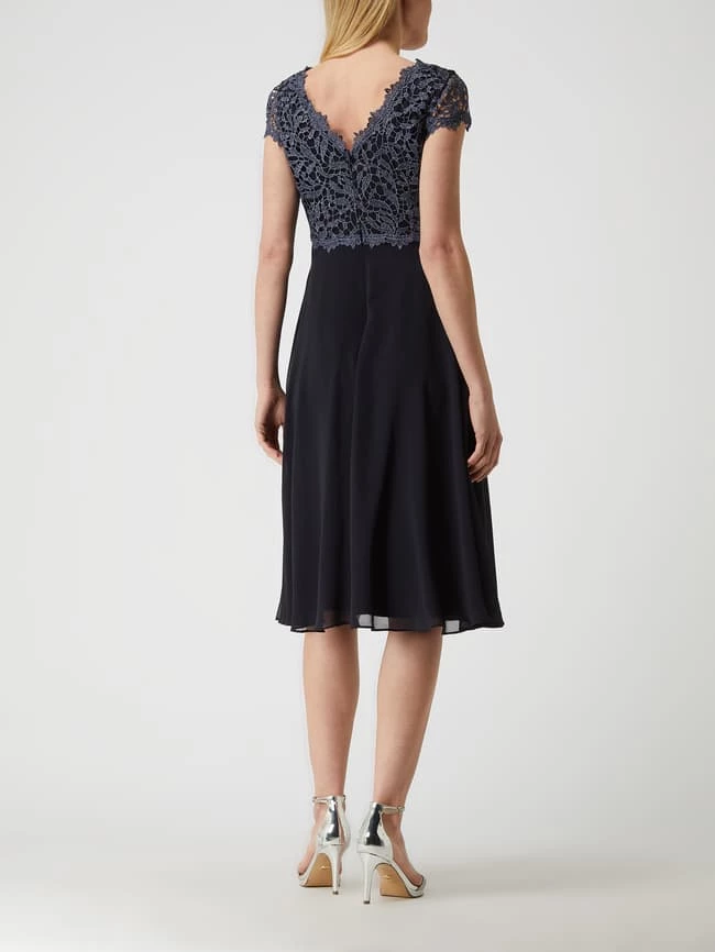 Christian Berg Cocktail Cocktailkleid Mit Glitter-Effekt - Marineblau Meliert 6 Christian Berg Cocktail Cocktailkleid Mit Glitter-Effekt - Marineblau Meliert – Bild 4