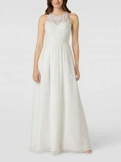 Laona Brautkleid Mit Floralen Stickereien Und Zierbesatz - Offwhite