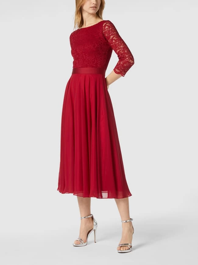Swing Brautkleid Aus Häkelspitze - Rot 3 Swing Brautkleid Aus Häkelspitze - Rot