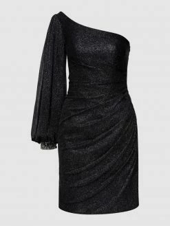 Luxuar Asymmetrisches Cocktailkleid Mit Schimmerndem Besatz - Schwarz -LUXUAR SHOP 61444lif9kp34h2l8p438dhj8pal6cqf8p6k8l27akpjig9h655l6dqg759j4ka56d458ipma8olaki49h3j8dhl6gp6ad33ckp3gcpkc9j34eb26dij4p36coo64cho61gjgoo