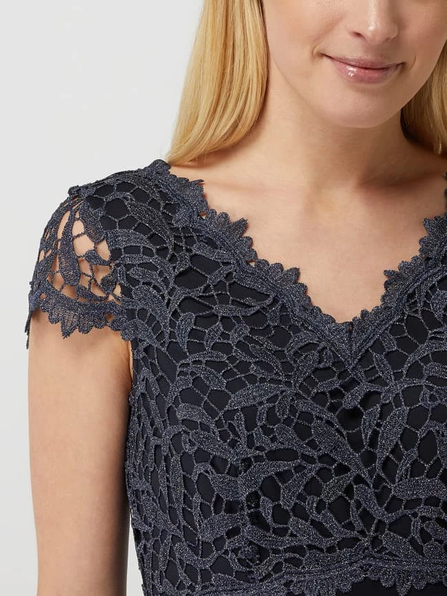 Christian Berg Cocktail Cocktailkleid Mit Glitter-Effekt - Marineblau Meliert 5 Christian Berg Cocktail Cocktailkleid Mit Glitter-Effekt - Marineblau Meliert – Bild 3