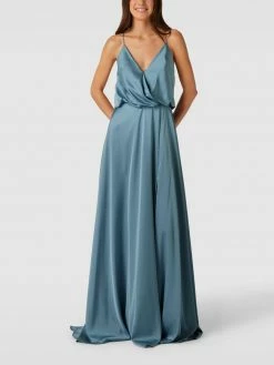 Unique Abendkleid Mit Gehschlitz - Bleu