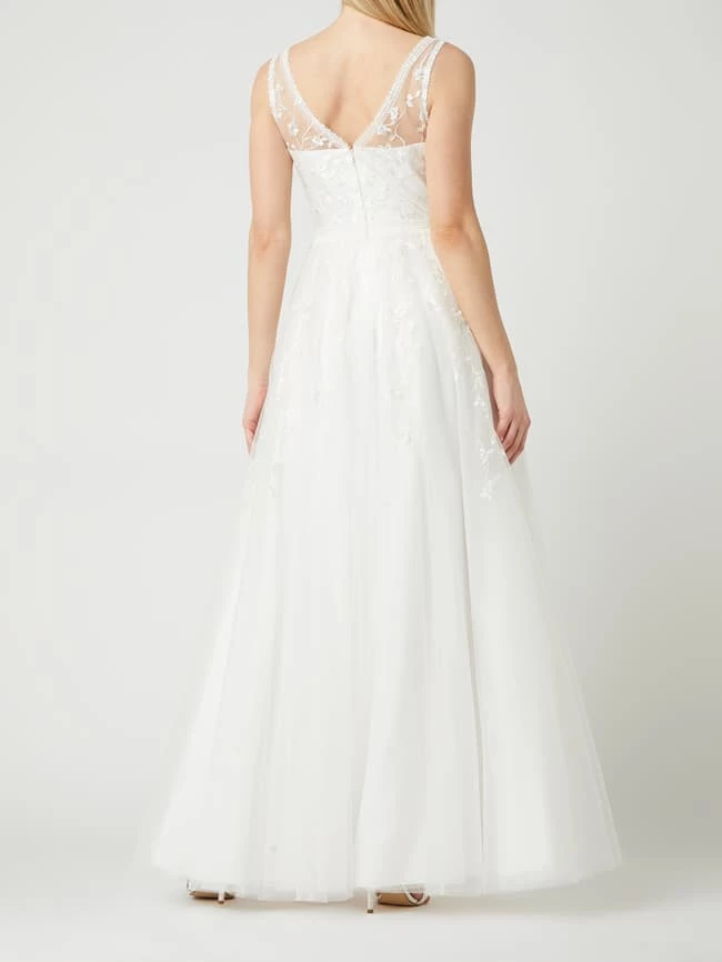 Luxuar Brautkleid Aus Tüll Mit Cut Outs - Offwhite 6 Luxuar Brautkleid Aus Tüll Mit Cut Outs - Offwhite – Bild 4