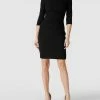 Paradi Cocktailkleid Mit 3/4-Ärmeln Und Raffungen - Schwarz