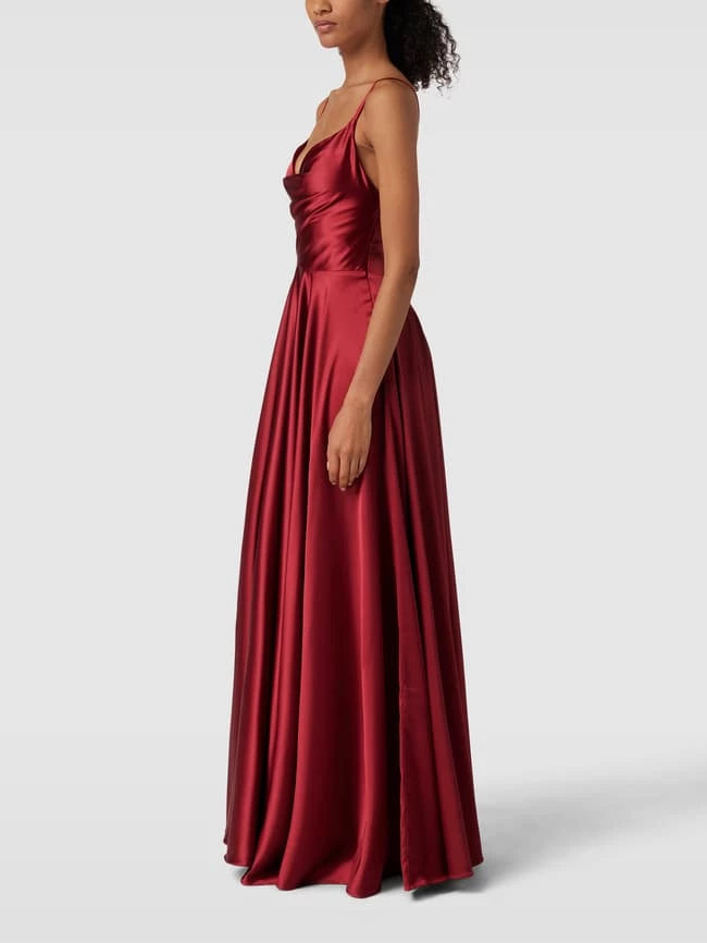 Luxuar Abendkleid Mit Herz-Ausschnitt - Dunkelrot 6 Luxuar Abendkleid Mit Herz-Ausschnitt - Dunkelrot – Bild 4