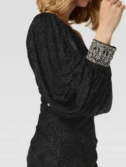 Luxuar Asymmetrisches Cocktailkleid Mit Schimmerndem Besatz - Schwarz -LUXUAR SHOP 655jii1o8l6jeh9i9oskoga48csjid2b74p36jim9l0j8i9o9h0j0ha68t43ac298ta30jhp64ojcjaf8so34d326osjgd9k70s6cohk68pmco9hc9hjidhn6oq68e3671ijioo