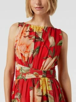 Swing Cocktailkleid Mit Floralem Allover-Muster - Koralle -LUXUAR SHOP 657lcja68t1kahhh6d756gai9h758ca7alal0dpj852kgja2a154ihq170skckiea91l0lib9d758gq370o38eb66tj6adb36spj6p9kchh36ohi68qj8cb66lh3ec1kcosjap0