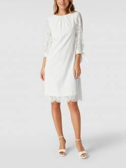 Swing Cocktailkleid Mit Floraler Spitze - Offwhite