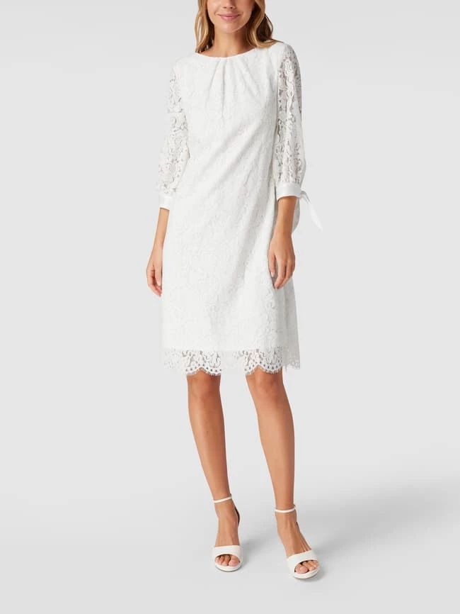 Swing Cocktailkleid Mit Floraler Spitze - Offwhite 3 Swing Cocktailkleid Mit Floraler Spitze - Offwhite