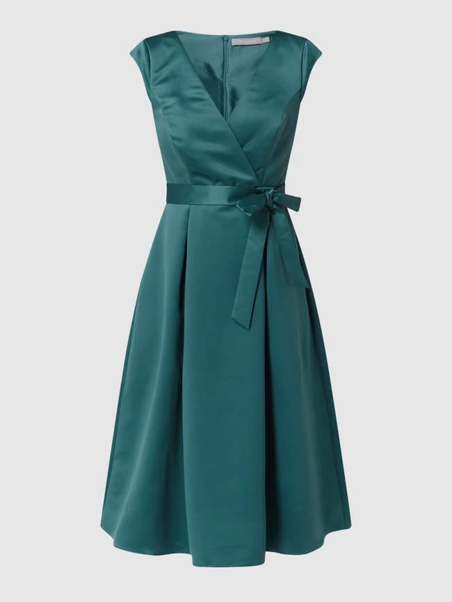 Christian Berg Cocktail Cocktailkleid Aus Satin - Smaragdgrün Meliert 4 Christian Berg Cocktail Cocktailkleid Aus Satin - Smaragdgrün Meliert – Bild 2