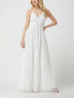 MAYA DELUXE Brautkleid Mit Pailletten - Offwhite