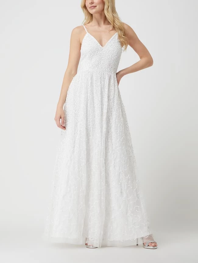 MAYA DELUXE Brautkleid Mit Pailletten - Offwhite 3 MAYA DELUXE Brautkleid Mit Pailletten - Offwhite