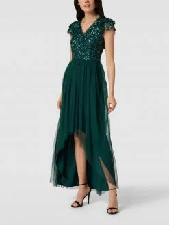 LACE & BEADS Cocktailkleid Mit Paillettenbesatz - Grün