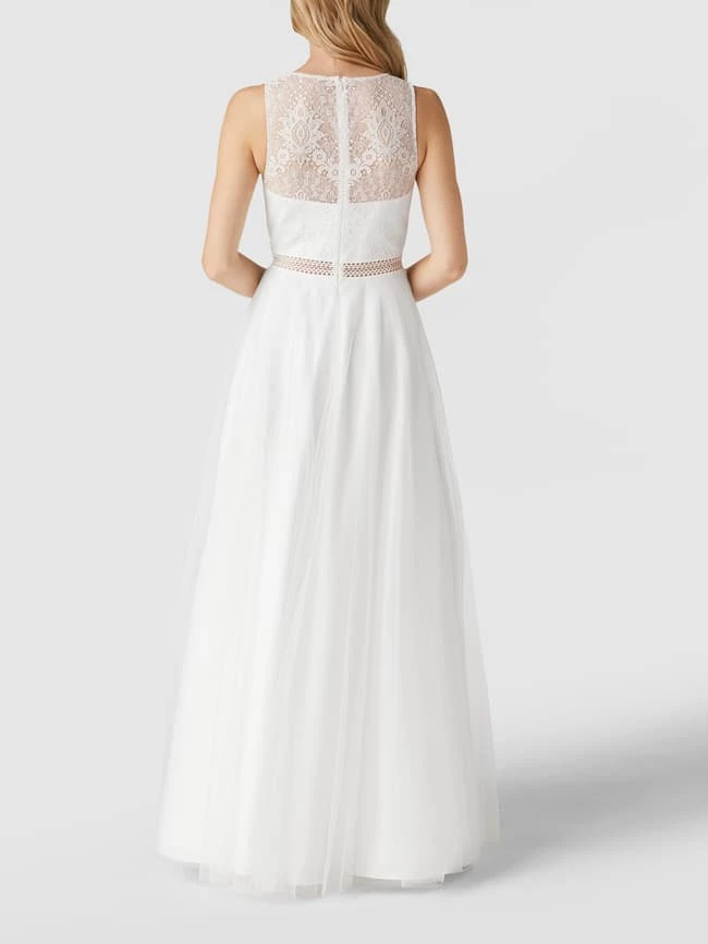 Unique Brautkleid Mit Taillenpasse Aus Spitze - Offwhite 7 Unique Brautkleid Mit Taillenpasse Aus Spitze - Offwhite – Bild 5