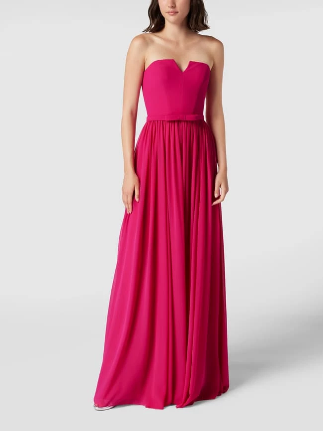 Vera Wang Bride Abendkleid Mit Taillenband Modell 'LEONTINE' - Fuchsia 3 Vera Wang Bride Abendkleid Mit Taillenband Modell 'LEONTINE' - Fuchsia
