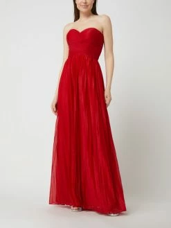 Luxuar Corsagenkleid Mit Glitter-Effekt - Metallic Rot