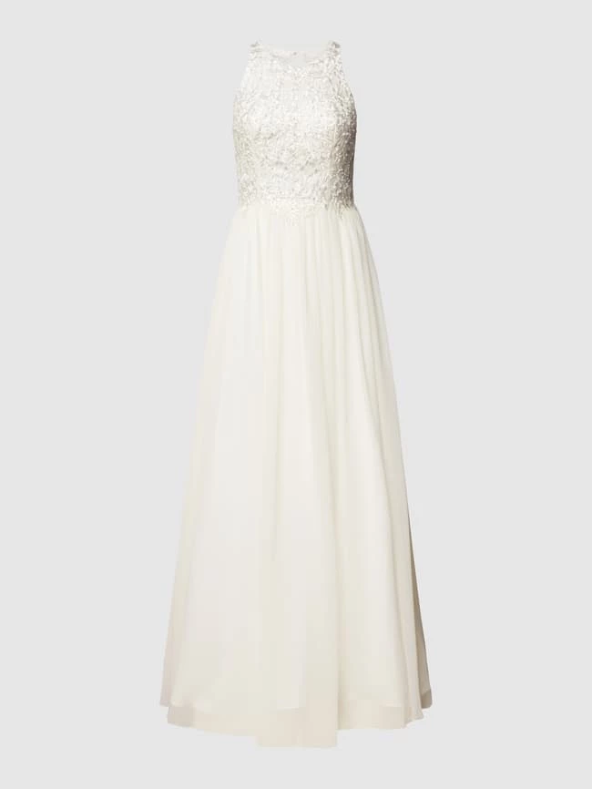 Laona Abendkleid Mit Floralen Stickereien Und Zierperlen - Offwhite 4 Laona Abendkleid Mit Floralen Stickereien Und Zierperlen - Offwhite – Bild 2