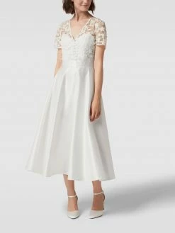 Swing Brautkleid In Midilänge - Offwhite
