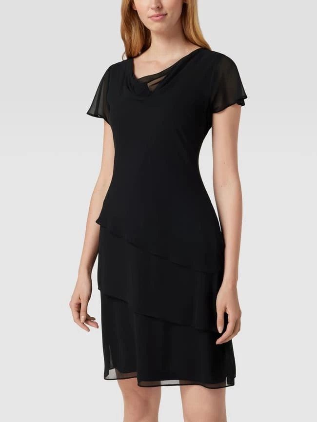 Christian Berg Cocktail Cocktailkleid Mit Volants - Schwarz 6 Christian Berg Cocktail Cocktailkleid Mit Volants - Schwarz – Bild 4