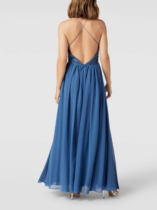 Laona Abendkleid Mit Paisley-Dessin - Blau 7 Laona Abendkleid Mit Paisley-Dessin - Blau – Bild 5
