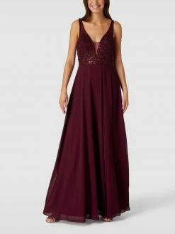 Laona Abendkleid Mit Floralen Stickereien - Rot