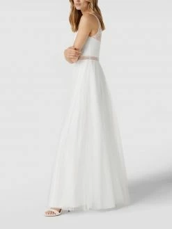 Unique Brautkleid Mit Taillenpasse Aus Spitze - Offwhite