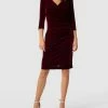 Paradi Cocktailkleid Aus Samt - Bordeaux Rot