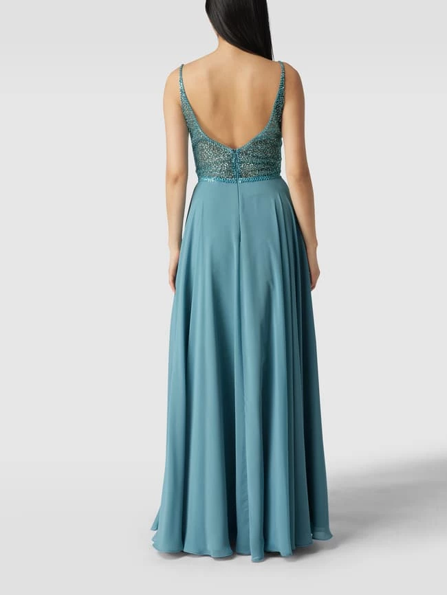 Swing Abendkleid Mit Paillettenbesatz - Bleu 7 Swing Abendkleid Mit Paillettenbesatz - Bleu – Bild 5