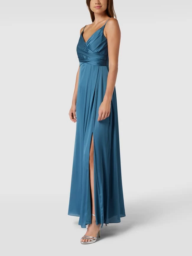 Jake*s Cocktail Abendkleid Mit V-Ausschnitt - Jeans 3 Jake*s Cocktail Abendkleid Mit V-Ausschnitt - Jeans