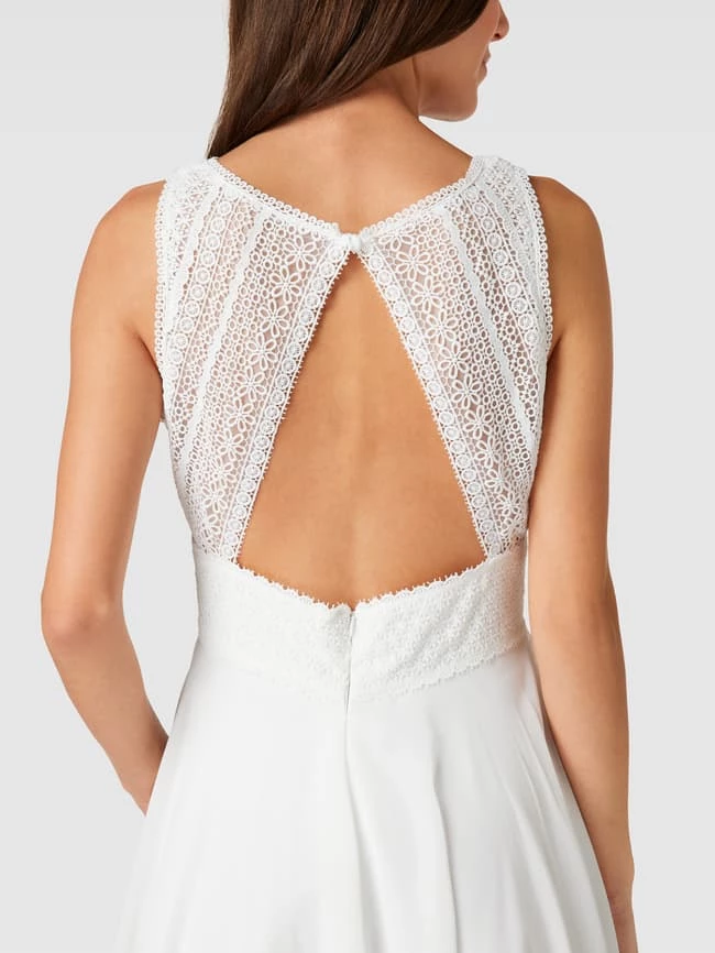 Luxuar Brautkleid In Knielänge Mit Taillenpasse - Offwhite 8 Luxuar Brautkleid In Knielänge Mit Taillenpasse - Offwhite – Bild 6