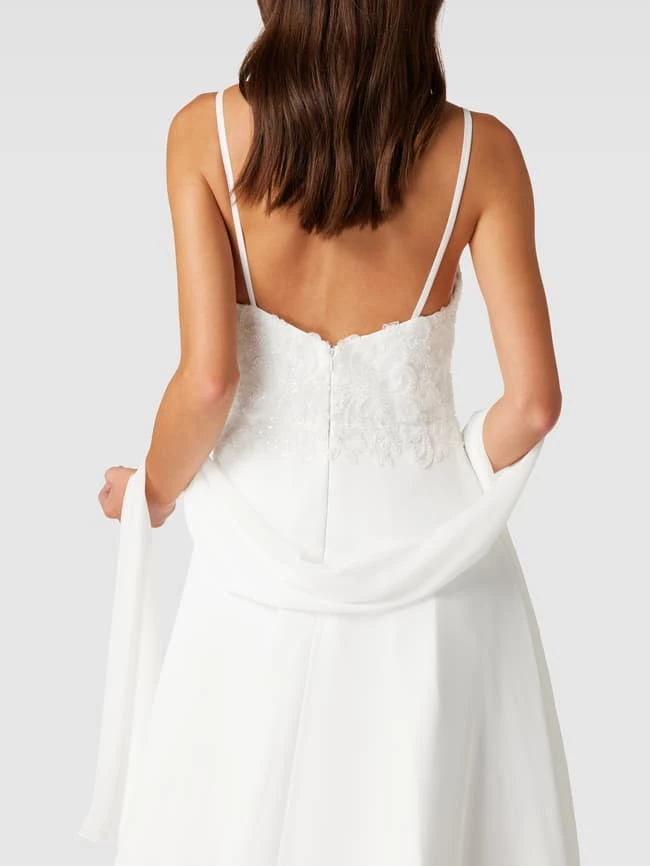 Mascara Brautkleid Mit Floralen Stickereien - Offwhite 8 Mascara Brautkleid Mit Floralen Stickereien - Offwhite – Bild 6