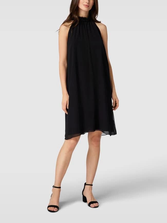 Swing Cocktailkleid Mit Neckholder - Schwarz 3 Swing Cocktailkleid Mit Neckholder - Schwarz