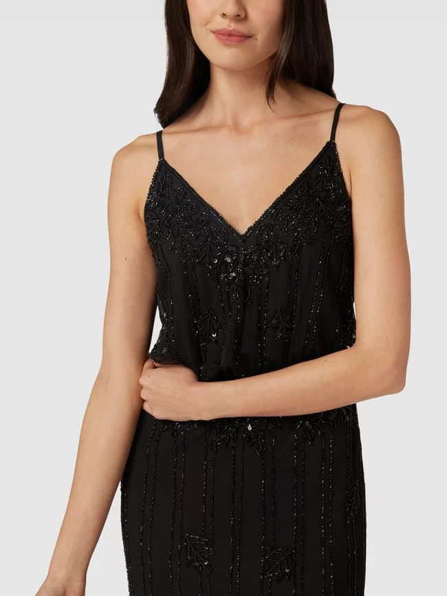 LACE & BEADS Abendkleid Mit Pailletten Und Ziersteinen - Schwarz 5 LACE & BEADS Abendkleid Mit Pailletten Und Ziersteinen - Schwarz – Bild 3