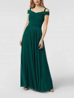 TROYDEN COLLECTION Abendkleid Mit Elastischen Trägern - Smaragdgrün