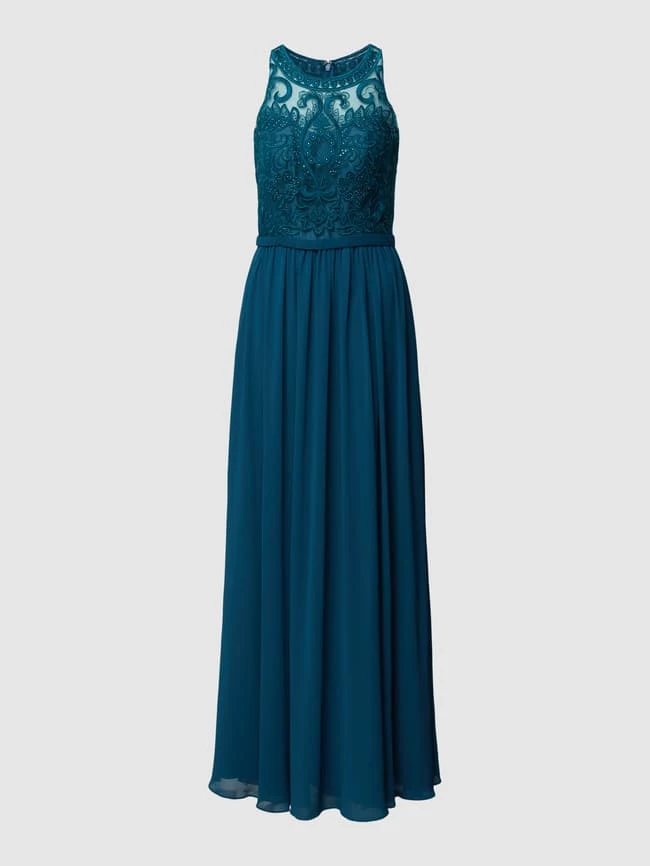 Mascara Abendkleid Mit Zierbesatz - Petrol 4 Mascara Abendkleid Mit Zierbesatz - Petrol – Bild 2