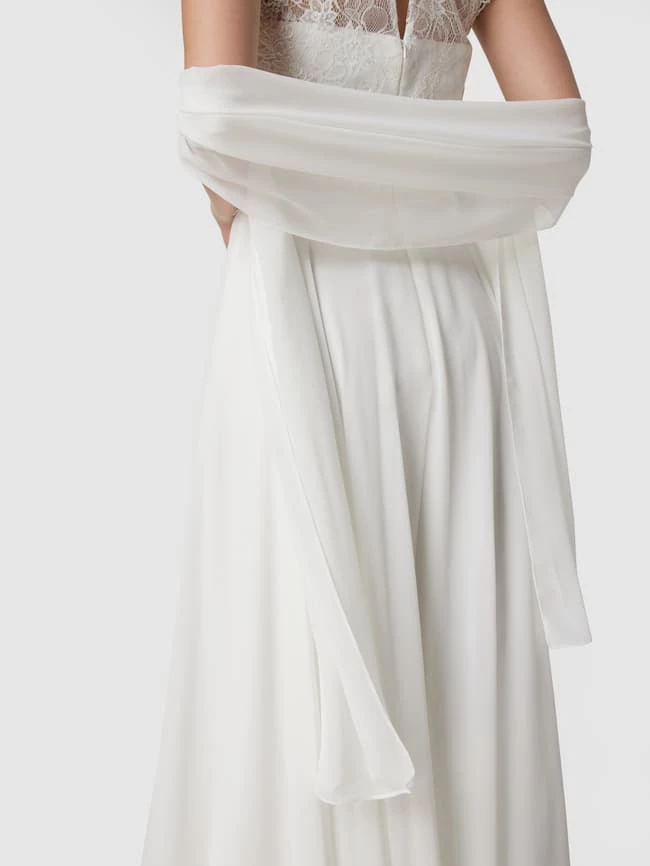 Luxuar Brautkleid Mit Floralen Stickereien Und Zierperlen - Offwhite 8 Luxuar Brautkleid Mit Floralen Stickereien Und Zierperlen - Offwhite – Bild 6