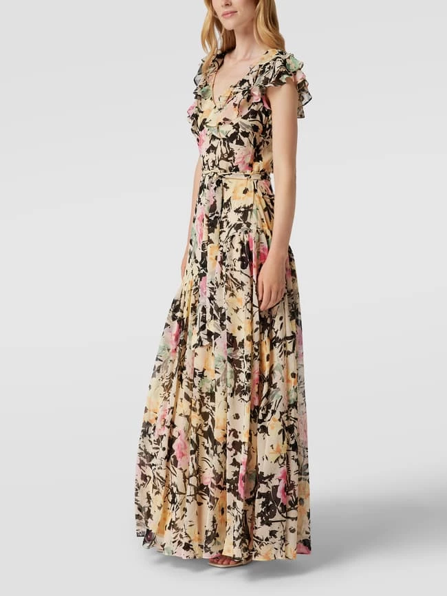 Lauren Ralph Lauren Abendkleid Mit Ausgestellter Rockpartie Modell 'Faydala' - Ecru 6 Lauren Ralph Lauren Abendkleid Mit Ausgestellter Rockpartie Modell 'Faydala' - Ecru – Bild 4