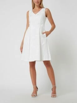 Christian Berg Cocktail Brautkleid Aus Jacquard - Ecru