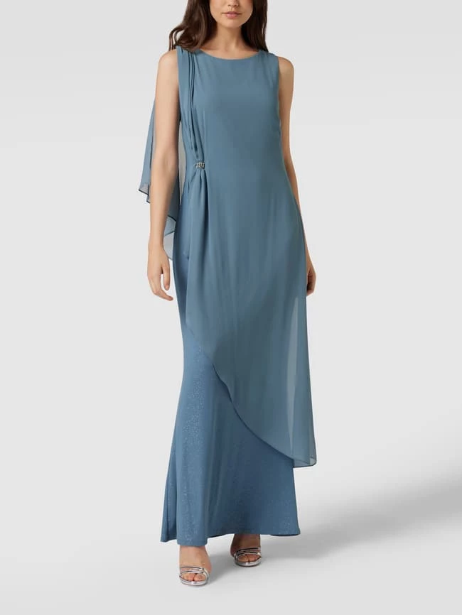 Vera Mont Abendkleid In Schimmernder Optik - Dunkelblau 3 Vera Mont Abendkleid In Schimmernder Optik - Dunkelblau