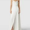 Luxuar Brautkleid Mit Wasserfall-Ausschnitt - Offwhite