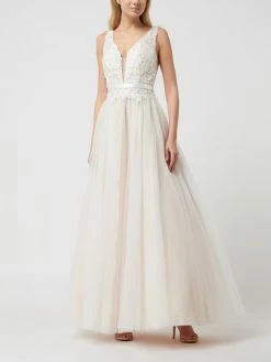 Luxuar Brautkleid Aus Spitze Und Tüll - Offwhite