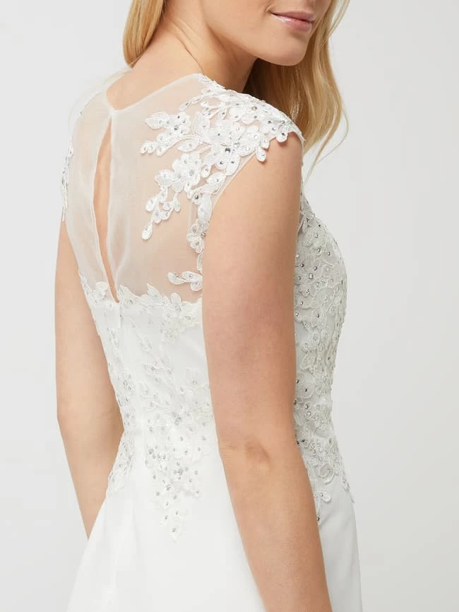 Luxuar Brautkleid Mit Zierborten - Offwhite 8 Luxuar Brautkleid Mit Zierborten - Offwhite – Bild 6