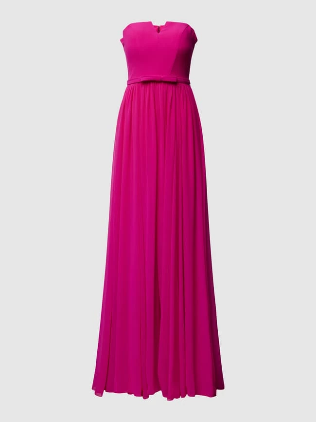 Vera Wang Bride Abendkleid Mit Taillenband Modell 'LEONTINE' - Fuchsia 4 Vera Wang Bride Abendkleid Mit Taillenband Modell 'LEONTINE' - Fuchsia – Bild 2