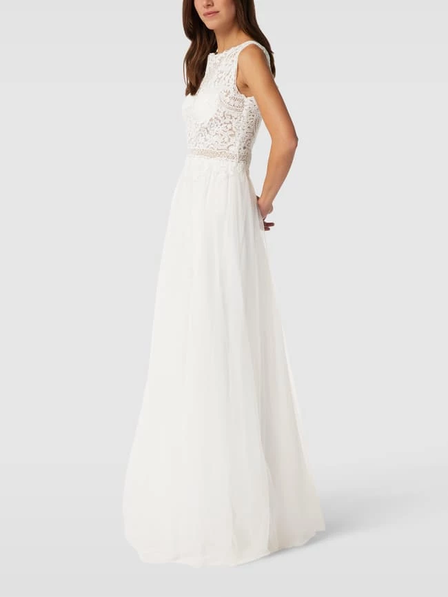 Luxuar Brautkleid Mit Zierbesatz - Offwhite 6 Luxuar Brautkleid Mit Zierbesatz - Offwhite – Bild 4