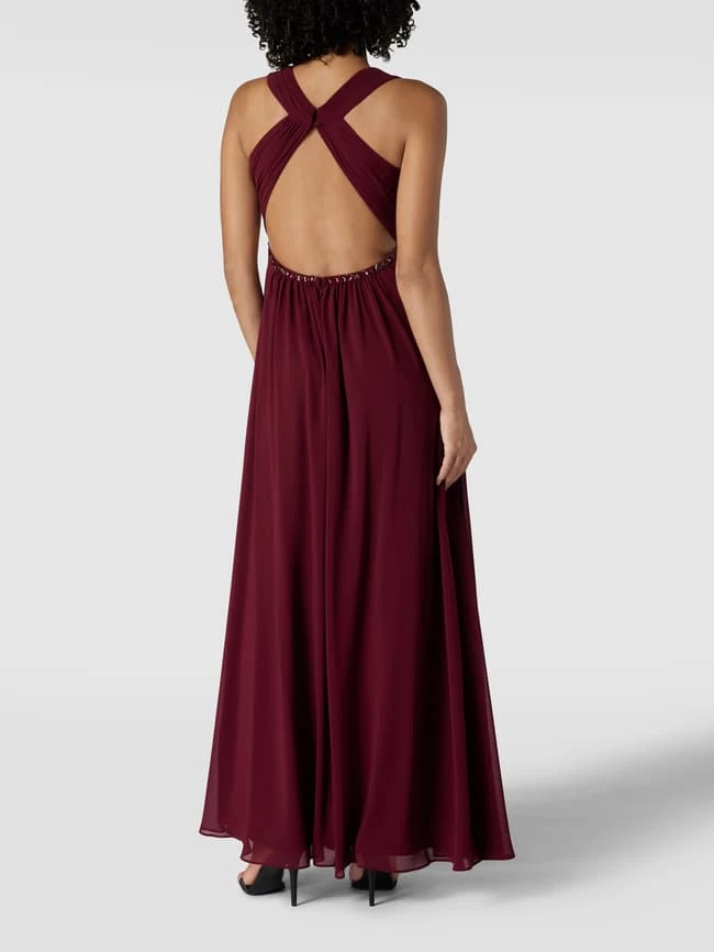 Jake*s Cocktail Abendkleid In Maxilänge Mit Zierbesatz - Kirschrot Meliert 7 Jake*s Cocktail Abendkleid In Maxilänge Mit Zierbesatz - Kirschrot Meliert – Bild 5
