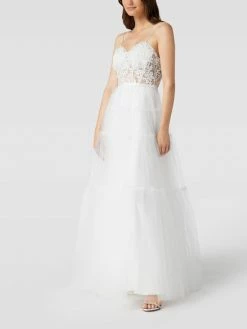 Unique Brautkleid Mit Floraler Stickerei - Weiß