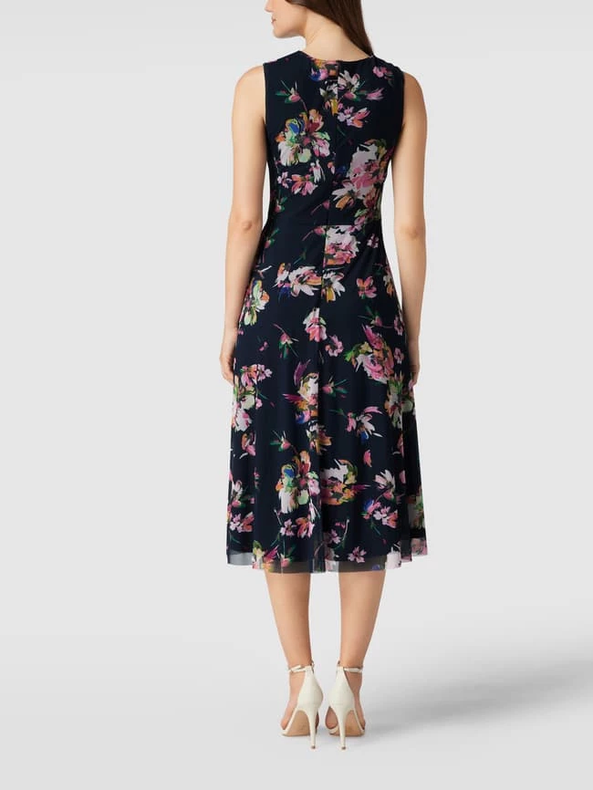 Swing Cocktailkleid Mit Floralem Allover-Muster - Marineblau 7 Swing Cocktailkleid Mit Floralem Allover-Muster - Marineblau – Bild 5