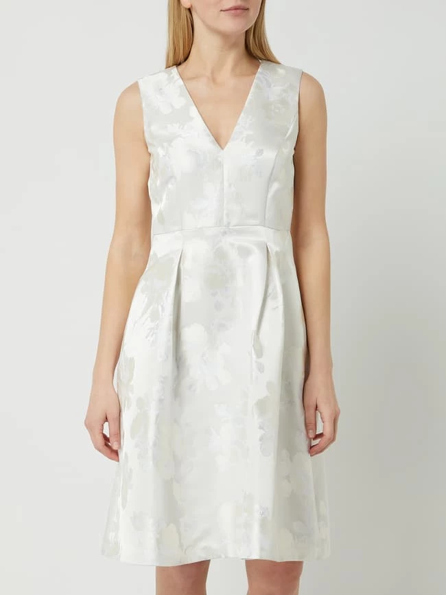 Christian Berg Cocktail Brautkleid Aus Satin - Offwhite 6 Christian Berg Cocktail Brautkleid Aus Satin - Offwhite – Bild 4